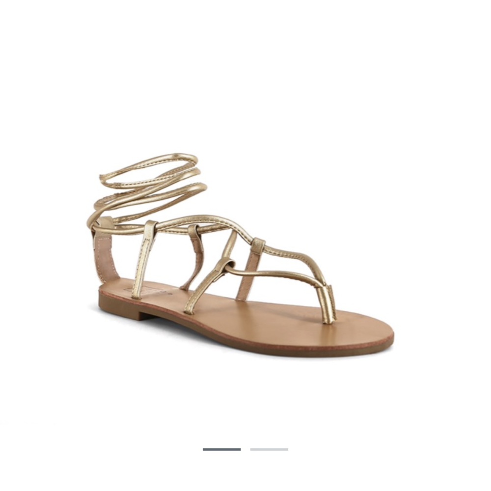 Jacque Lace Up Sandal - Gold